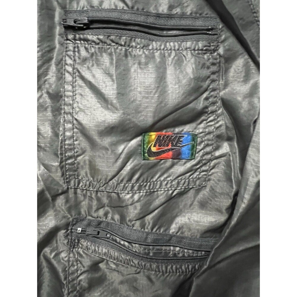Vintage 1984 Nike Carl Lewis Windbreaker Silver Olympics Nylon Mens M - Picture 2 of 8
